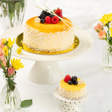 Ricotta Mango Passion Fruit Cheesecake
