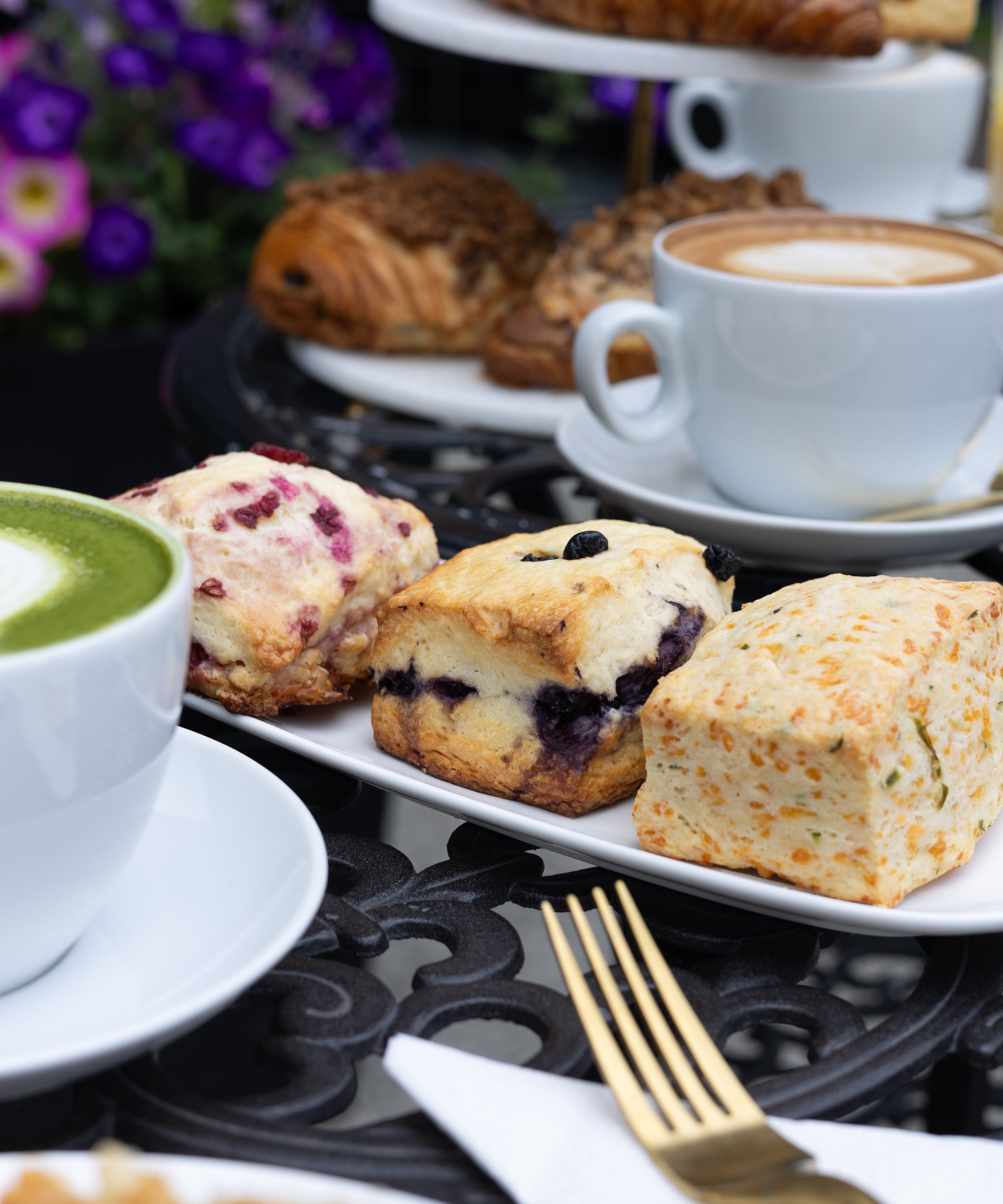 Raspberry White Chocolate Scone